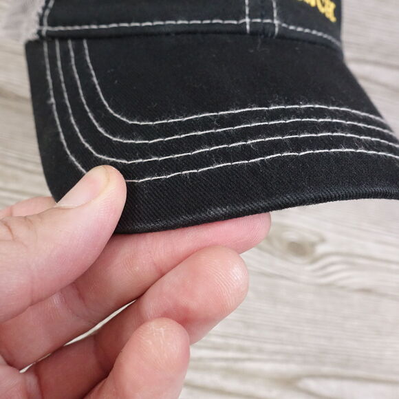 YELLOWSTONE DUTTON RANCH TV SHOW BLACK ADJUSTABLE MESH BASEBALL HAT CAP - Picture 3 of 12